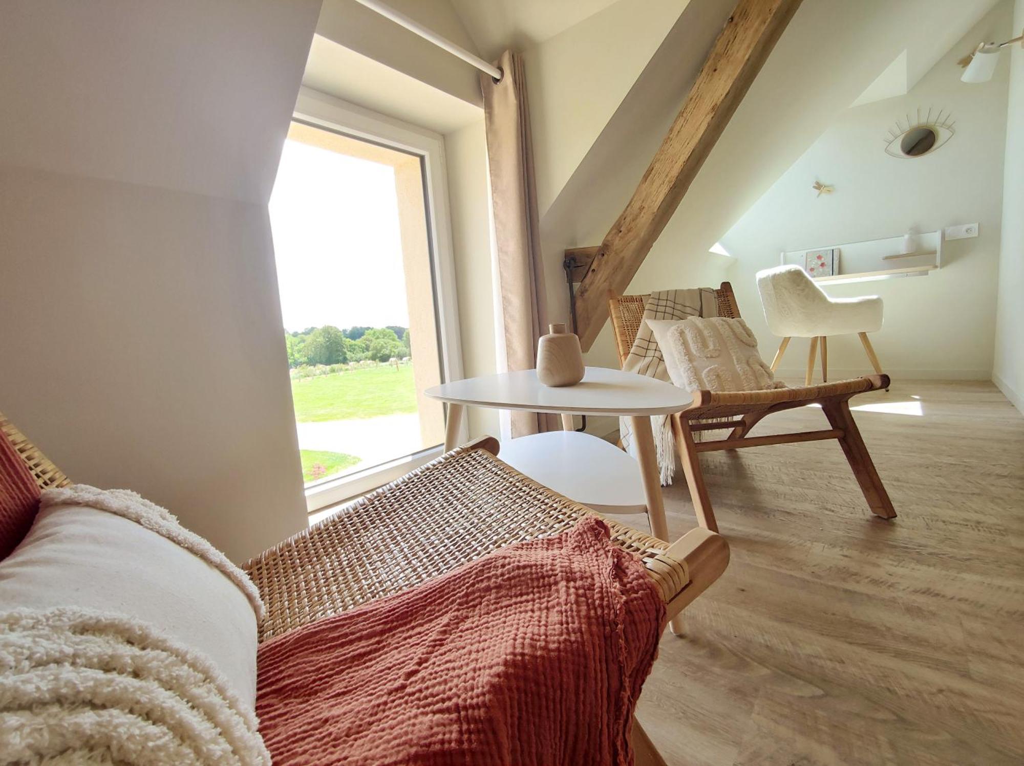 La Douce Halte - Gites Avec Spa Ou Sauna Saint-Ouen-Des-Toits Luaran gambar